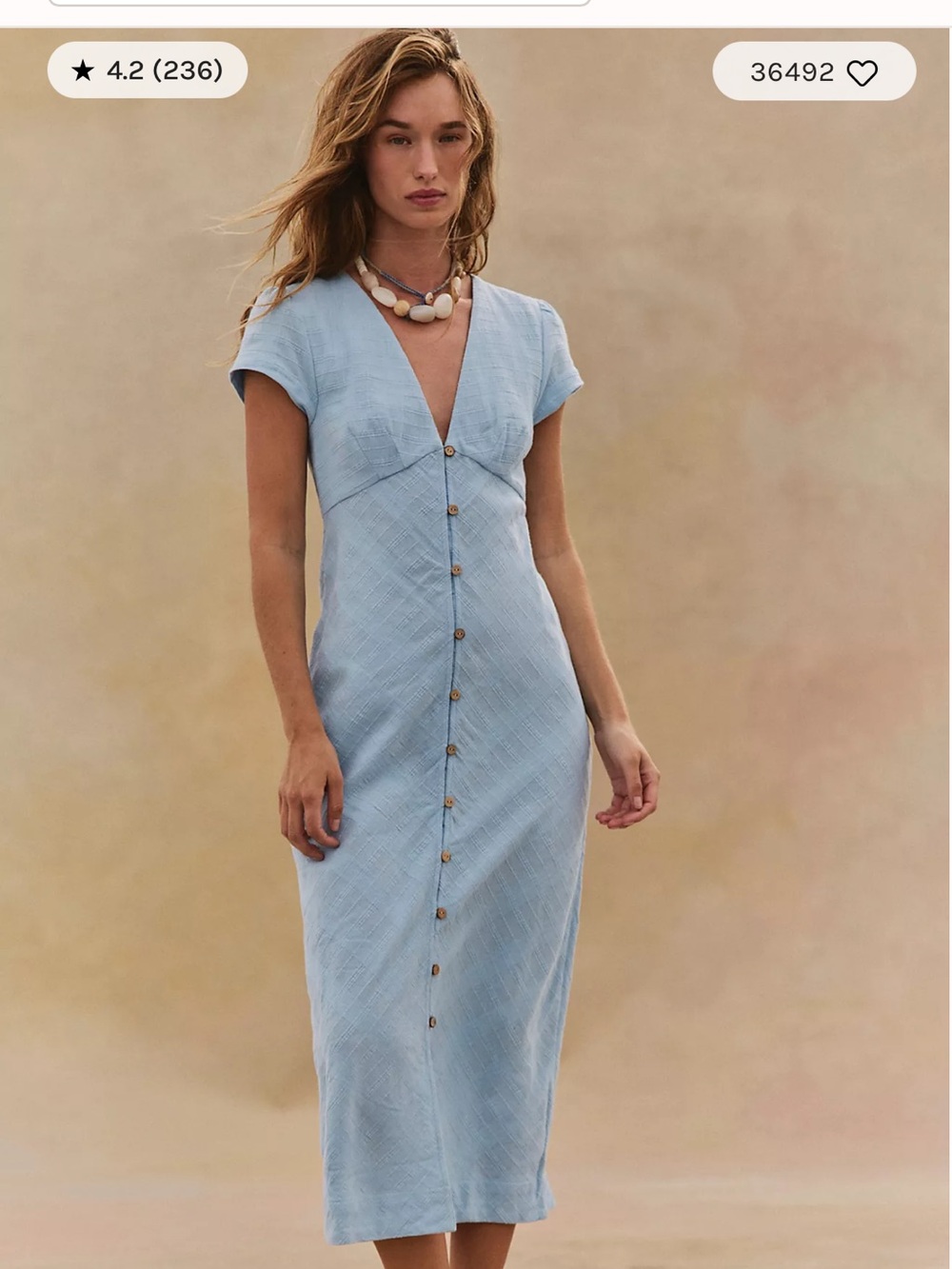 Free People Midi Dress NWT